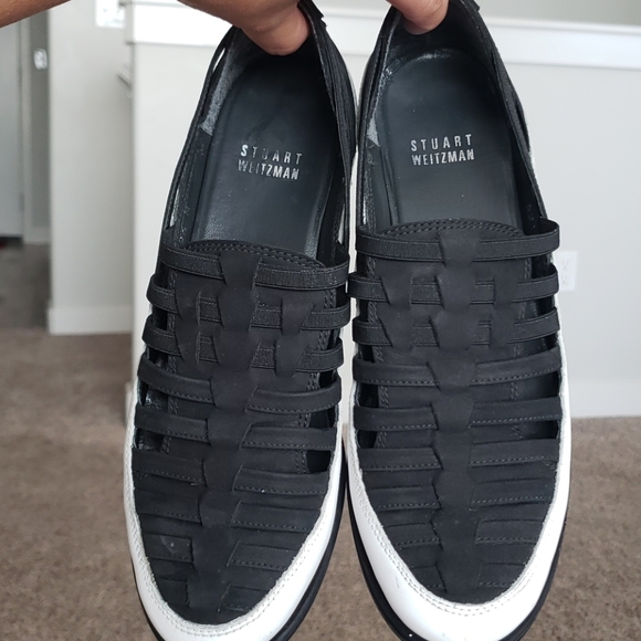 Stuart Weitzman Move-in Scrappy Elastic Sneakers - Picture 9 of 12